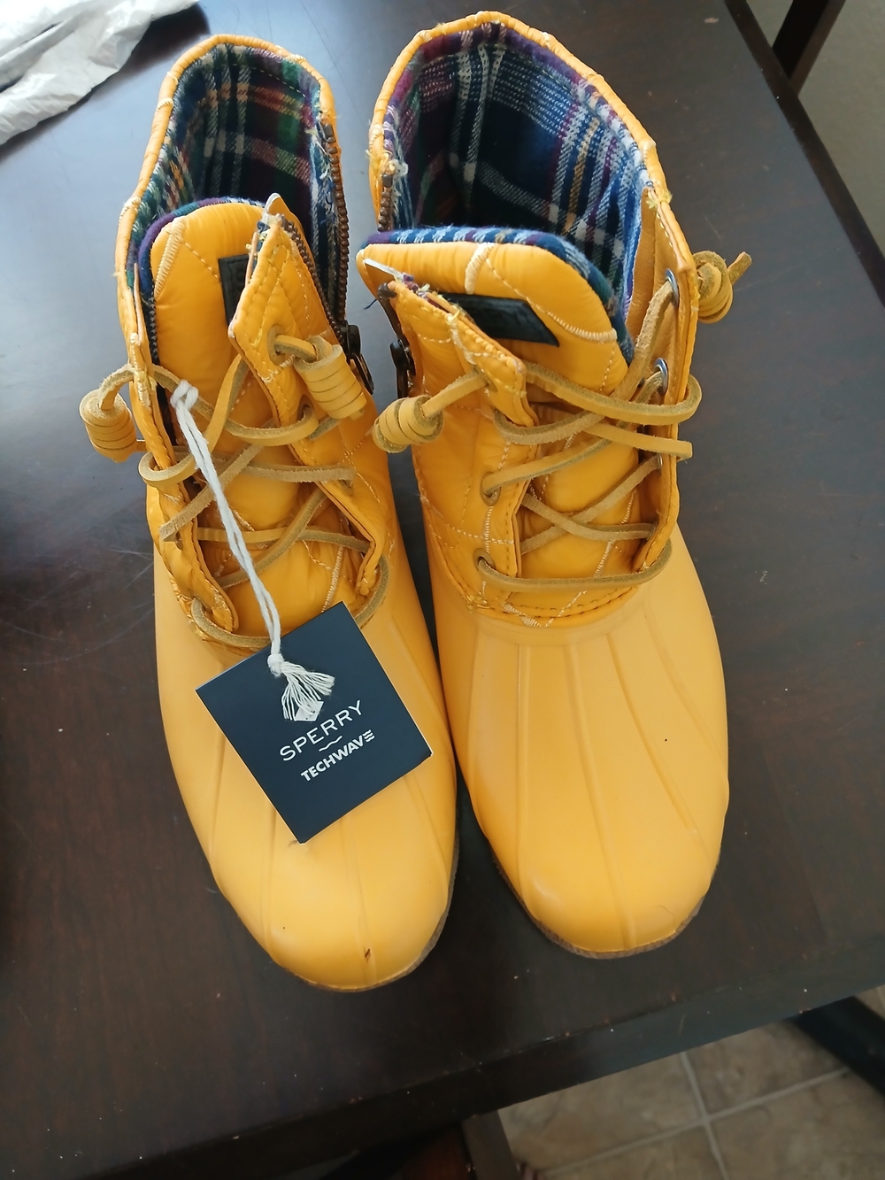 Sperry Kids' Yellow Waterproof Duck Boots
